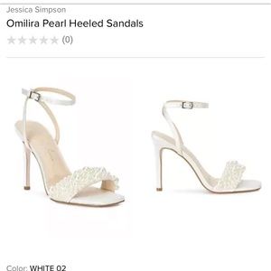 Jessica Simpson pearl heels Size 8, $25